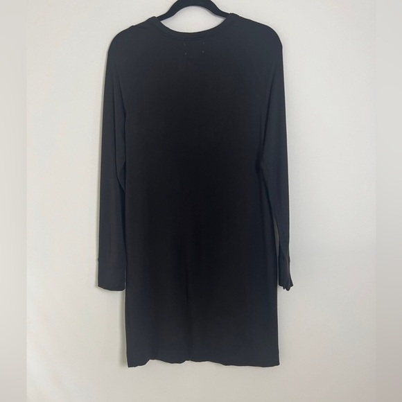 Lou & Grey Signature Soft Black Long Sleeve Casual Closet Staple Dress Sz M - Picture 4 of 10